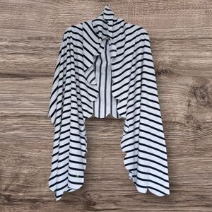 Dudley Stephens Five Mile River Scarf Wrap Navy White Mariner Stripe